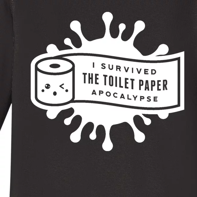 I Survived The Toilet Paper Apocalypse Baby Long Sleeve Bodysuit