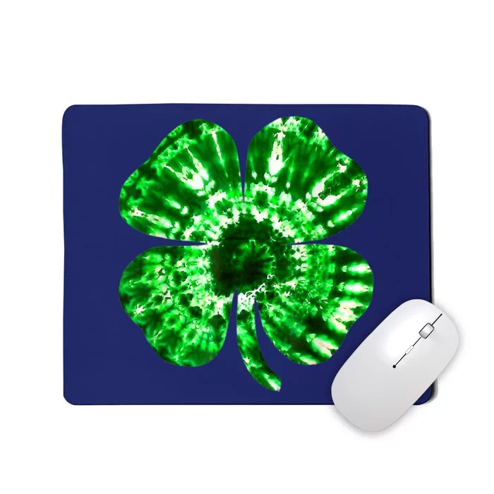 Irish Shamrock Tie Dye Happy St Patrick's Day Mousepad