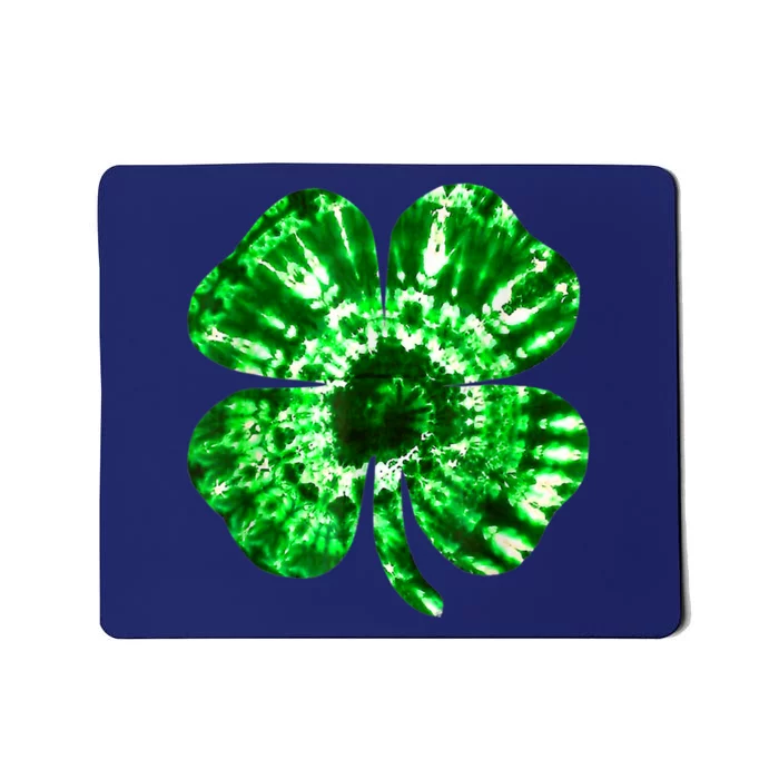 Irish Shamrock Tie Dye Happy St Patrick's Day Mousepad