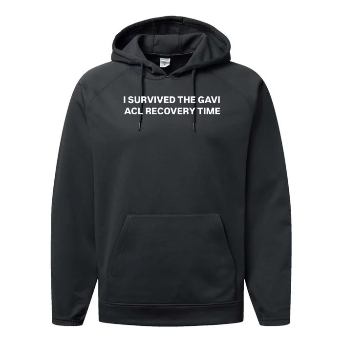 I Survived The Gavi Acl Recovery Time Performance Fleece Hoodie