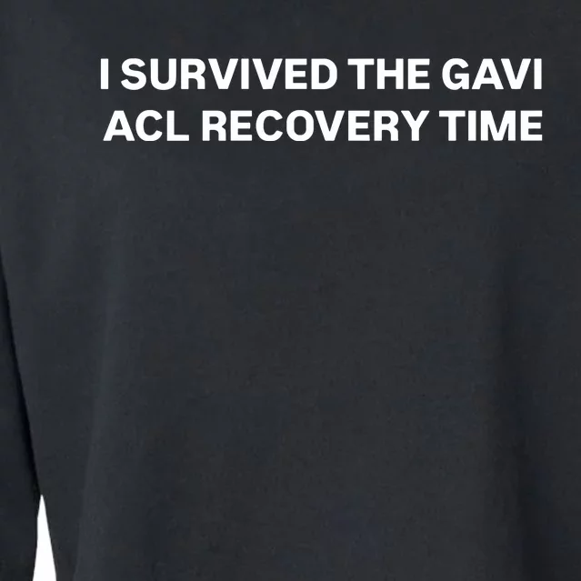 I Survived The Gavi Acl Recovery Time Cropped Pullover Crew