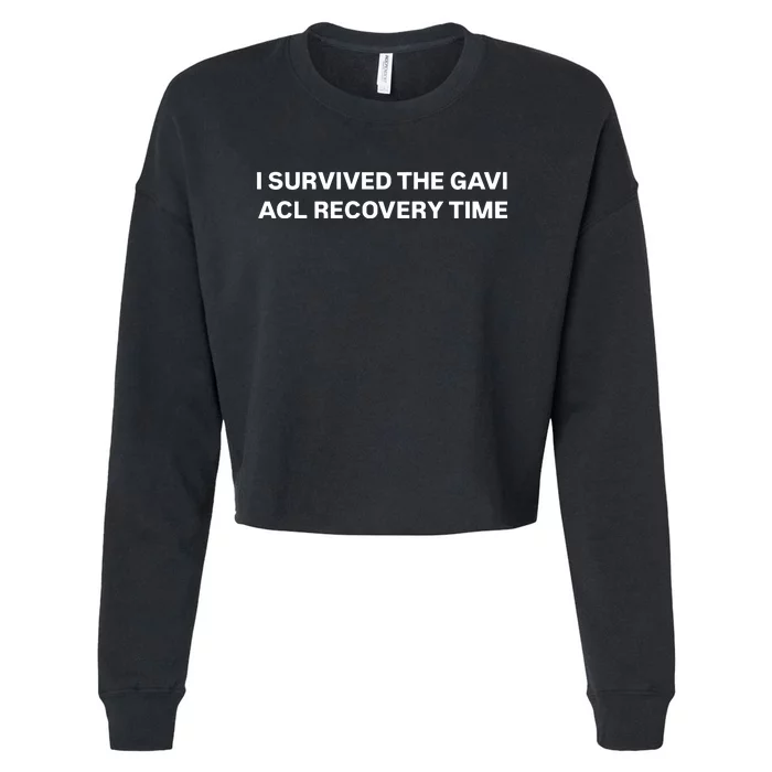 I Survived The Gavi Acl Recovery Time Cropped Pullover Crew