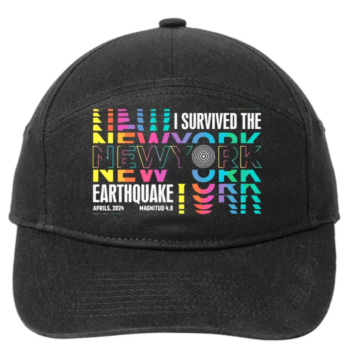 I Survived The New York City Earthquake 7-Panel Snapback Hat