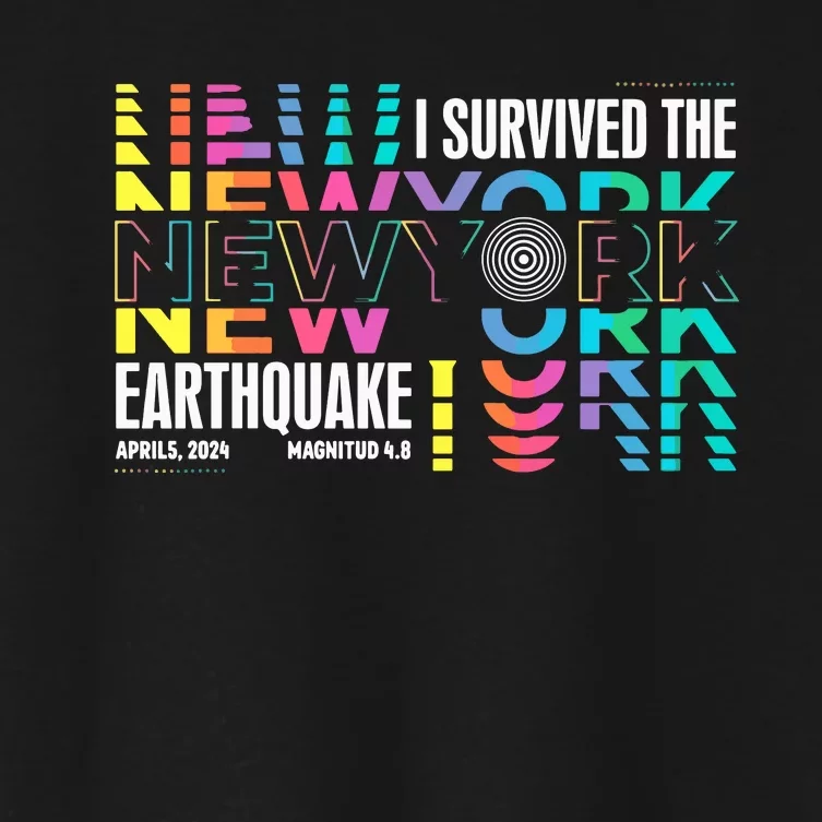 I Survived The New York City Earthquake Women's Crop Top Tee