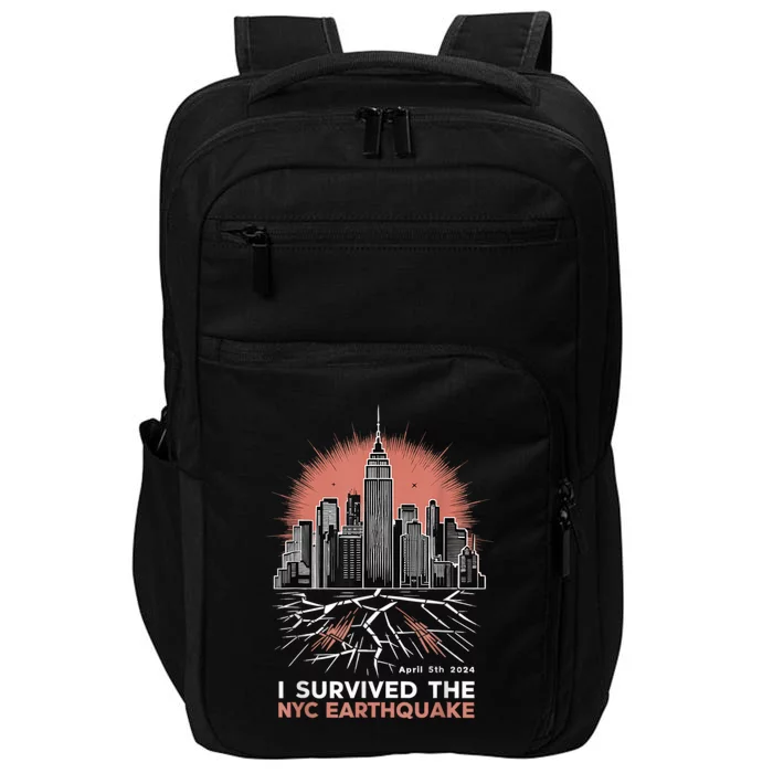 I Survived The Nyc Earthquake 2024 Impact Tech Backpack