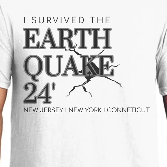 I Survived The Earthquake Of 2024 New Jersey New York Pajama Set