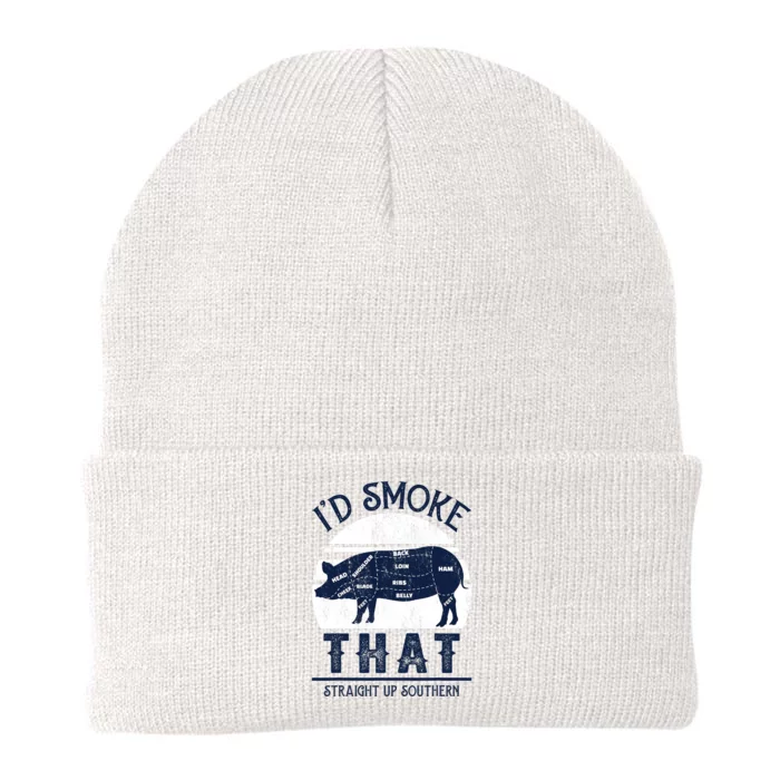 Id Smoke That Straight Up Southern Pig Vintage Knit Cap Winter Beanie