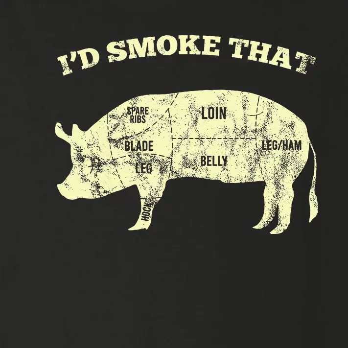 Id Smoke That Pig For A Culinary Student Toddler Long Sleeve Shirt