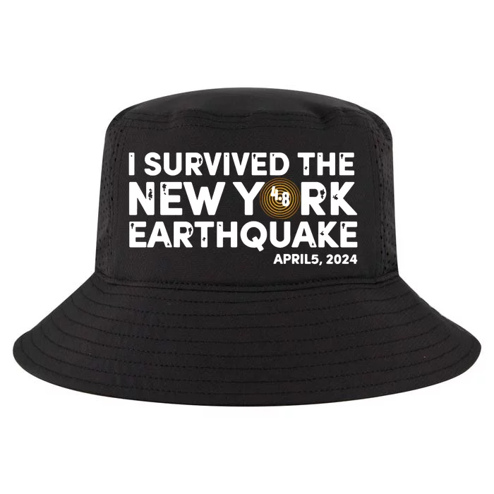 I Survived The New York Earthquake Cool Comfort Performance Bucket Hat