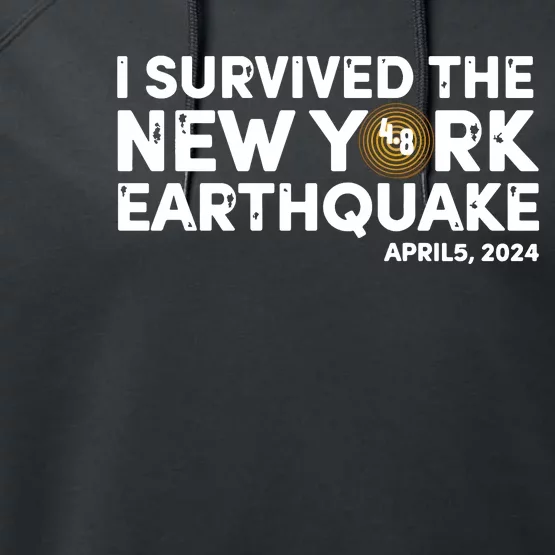 I Survived The New York Earthquake Performance Fleece Hoodie