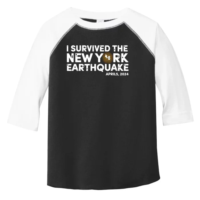 I Survived The New York Earthquake Toddler Fine Jersey T-Shirt