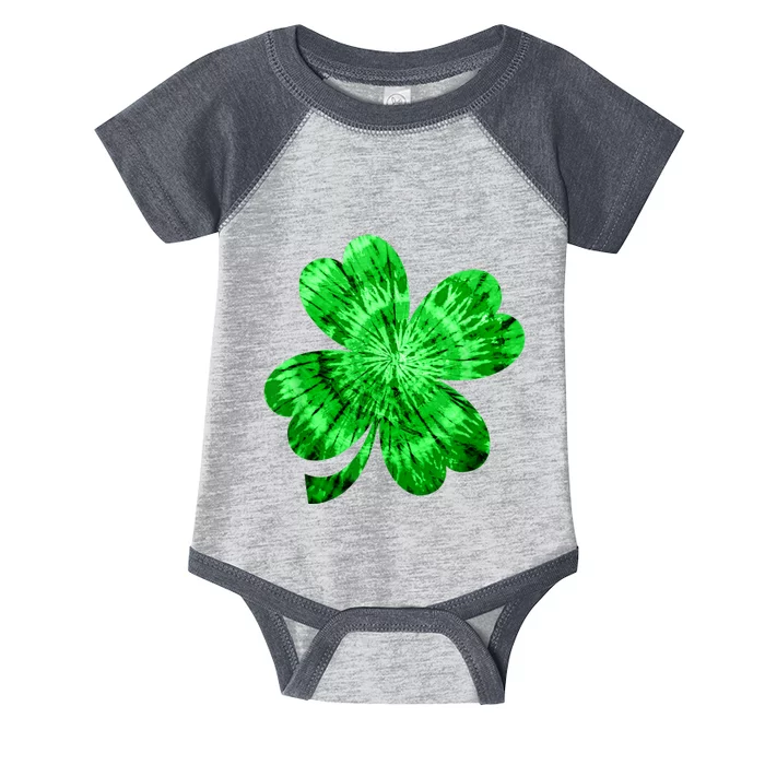 Irish Shamrock Tie Dye Happy St Patrick's Day Go Lucky Tee Infant Baby Jersey Bodysuit