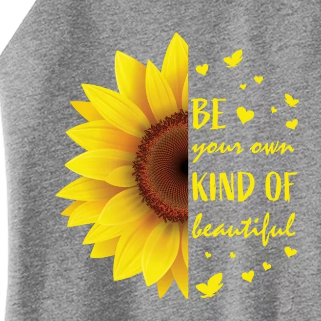 Inspirational Sayings Teen Funny Gift Cute Sunflower Cool Gift Women’s Perfect Tri Rocker Tank