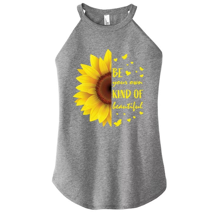 Inspirational Sayings Teen Funny Gift Cute Sunflower Cool Gift Women’s Perfect Tri Rocker Tank