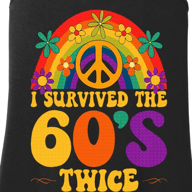 I Survived The 60s Twice Sixties 70th 70s Year Old Birthday Ladies Essential Tank