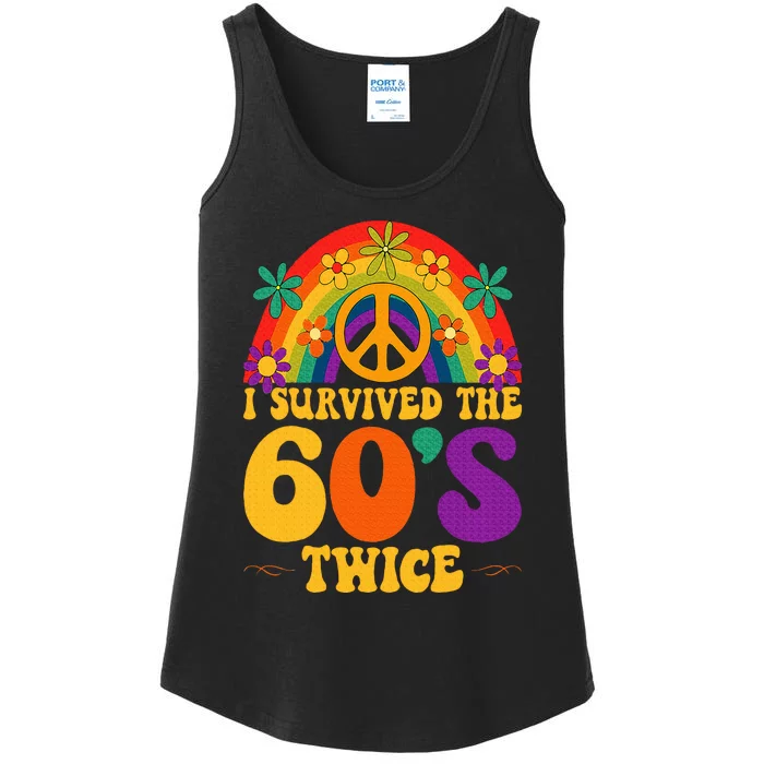 I Survived The 60s Twice Sixties 70th 70s Year Old Birthday Ladies Essential Tank