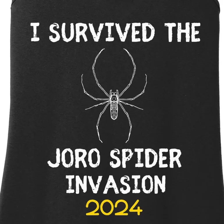 I Survived The Joro Spider Invasion Ladies Essential Tank