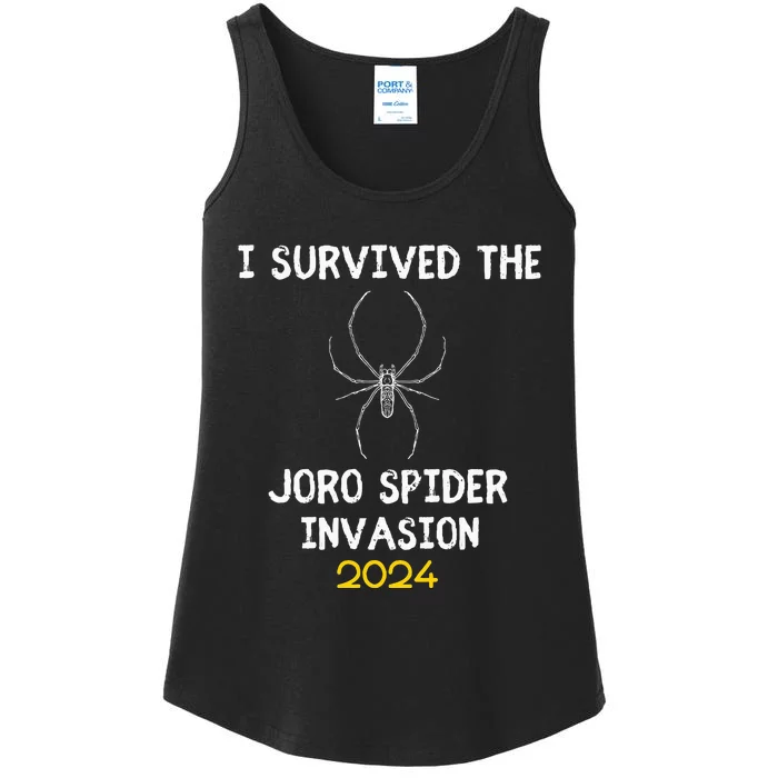 I Survived The Joro Spider Invasion Ladies Essential Tank