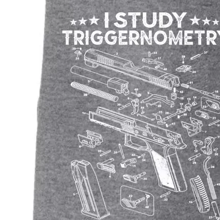 I Study Triggernometry Gun Gift Veteran Christmas Gift Doggie 3-End Fleece Hoodie