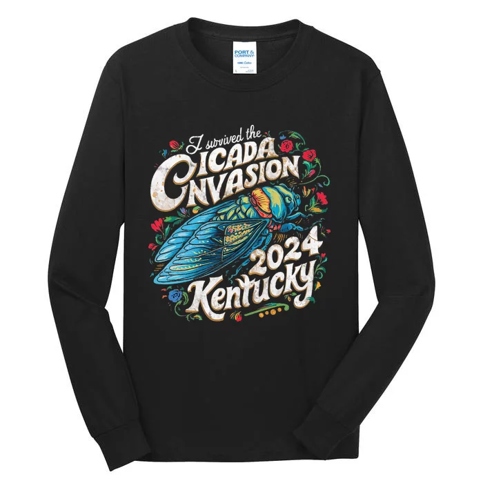 I Survived The Cicada Invasion Brood Xix Xiii Kentucky 2024 Tall Long Sleeve T-Shirt