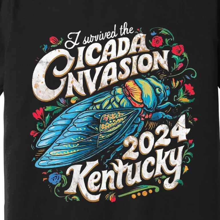 I Survived The Cicada Invasion Brood Xix Xiii Kentucky 2024 Premium T-Shirt