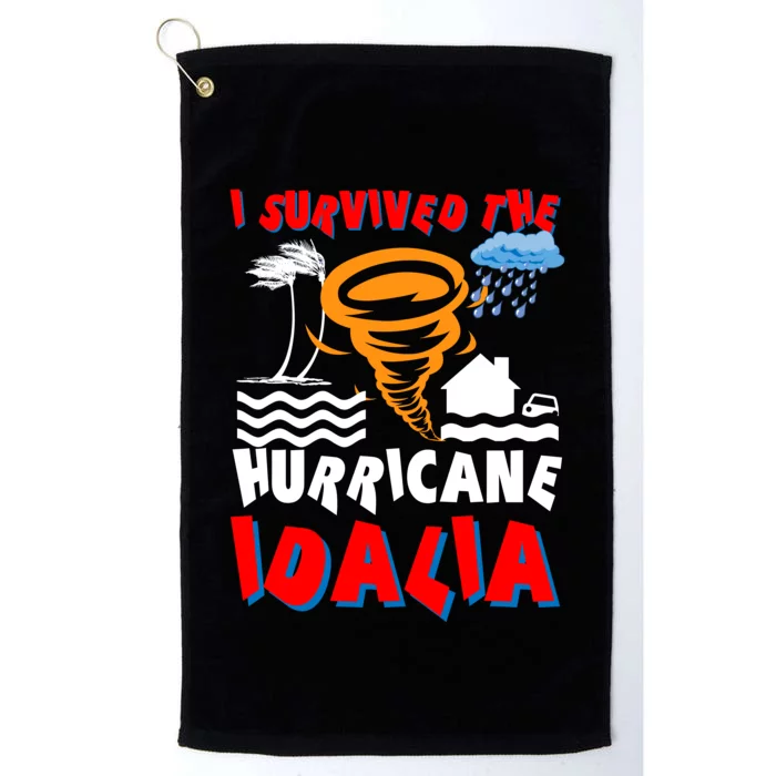 I Survived The Hurricane Idalia Platinum Collection Golf Towel