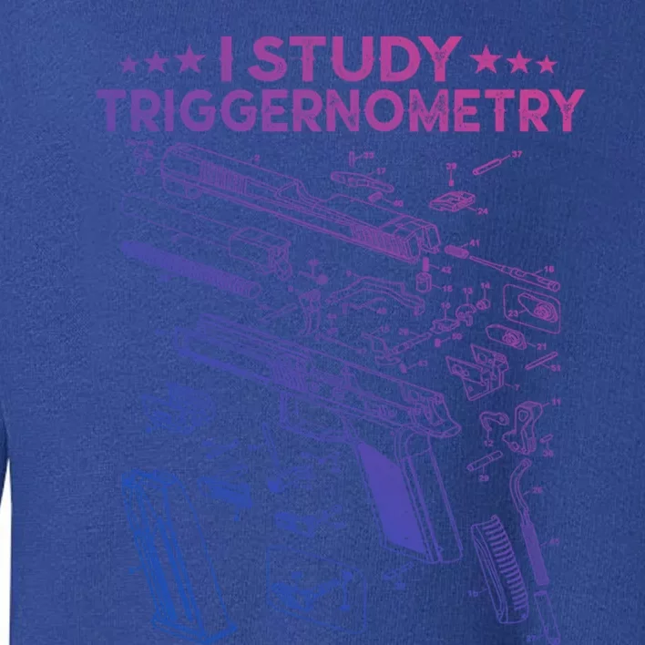 I Study Triggernometry Gun Funny Gift Veteran Christmas Gift Toddler Sweatshirt