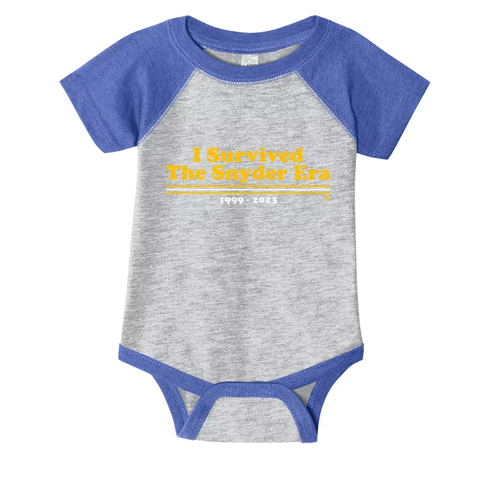 I Survived The Snyder Era Infant Baby Jersey Bodysuit