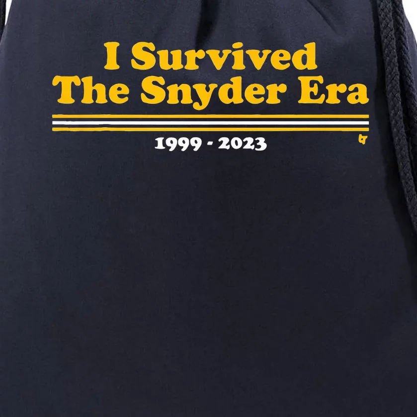 I Survived The Snyder Era Drawstring Bag