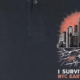 I Survived The Nyc Earthquake Softstyle Adult Sport Polo