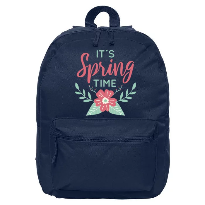 It's Spring Time Flower 16 in Basic Backpack