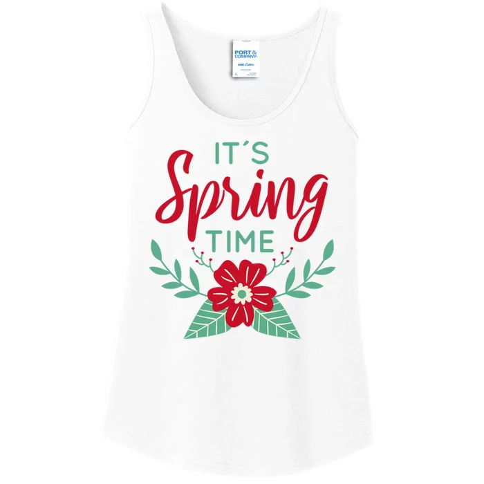 It's Spring Time Flower Ladies Essential Tank