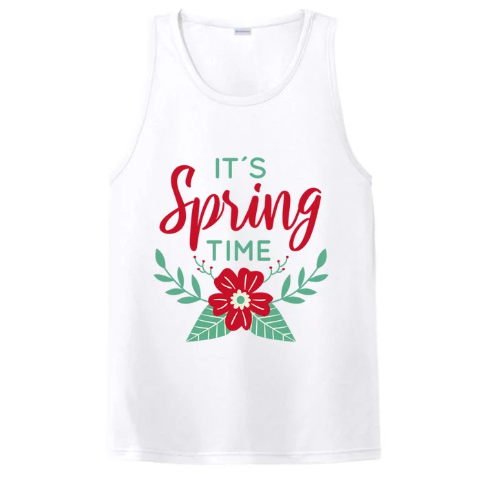 It's Spring Time Flower Performance Tank