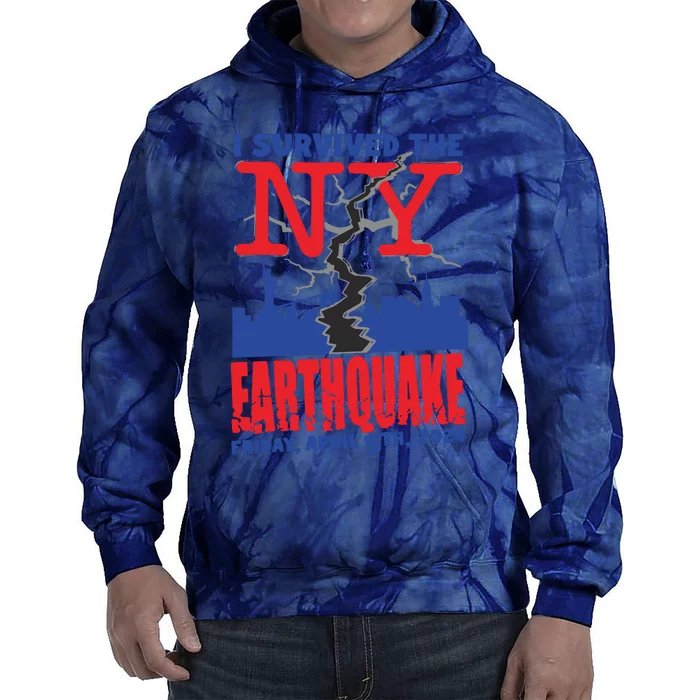 I Survived The Nyc Earthquake 2024 Tie Dye Hoodie