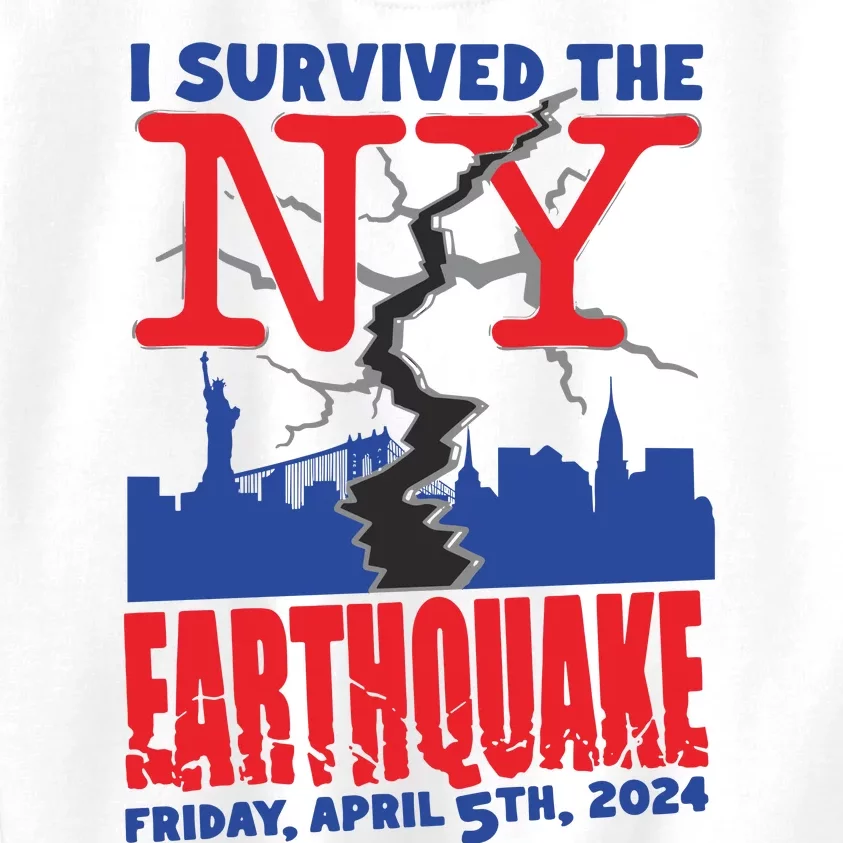 I Survived The Nyc Earthquake 2024 Kids Sweatshirt