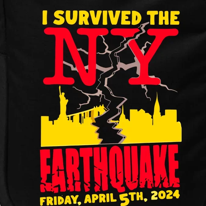 I Survived The Nyc Earthquake 2024 Impact Tech Backpack