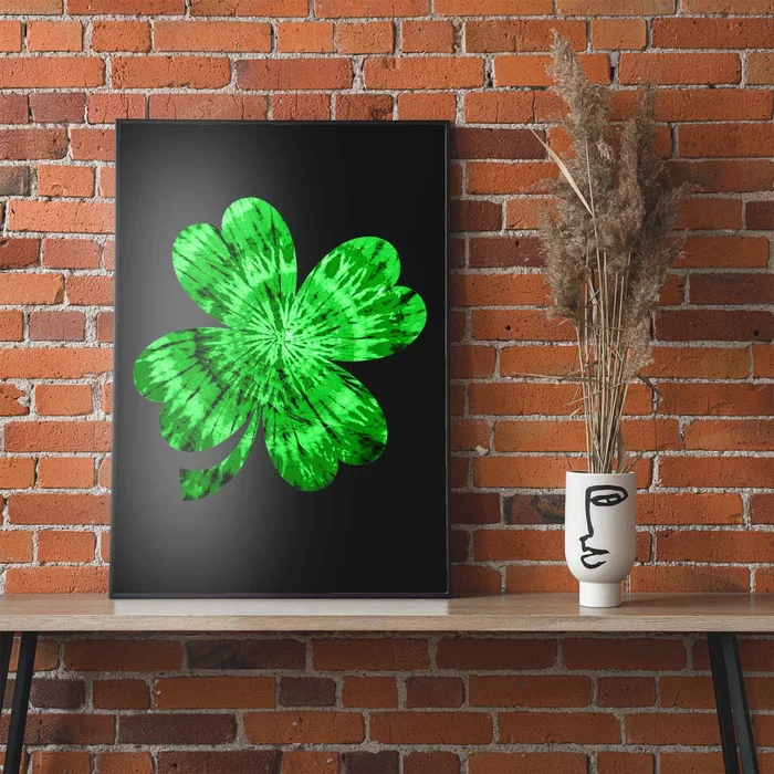 Irish Shamrock Tie Dye Happy St Patrick's Day Poster