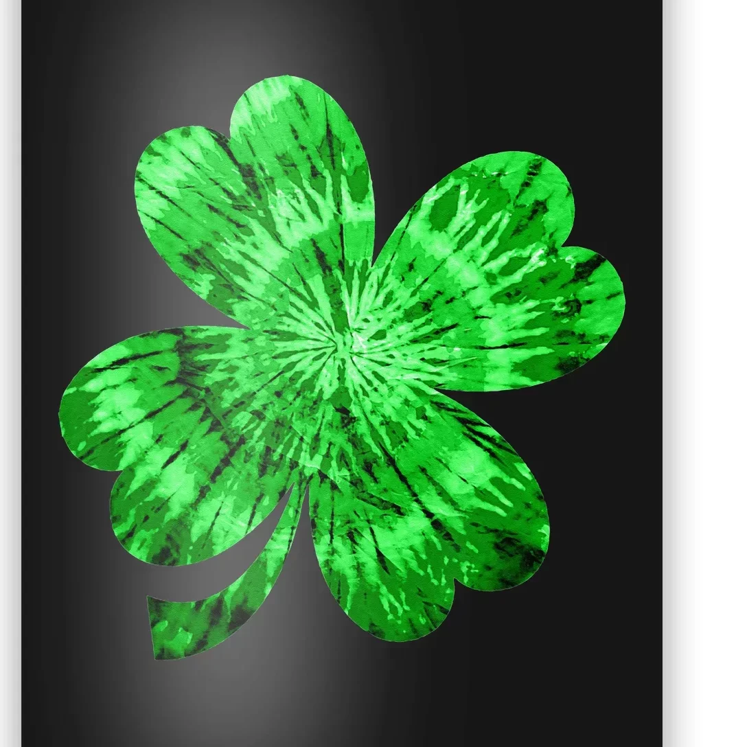 Irish Shamrock Tie Dye Happy St Patrick's Day Poster