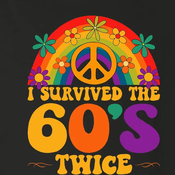 I Survived The 60s Twice Sixties 70th 70s Year Old Birthday Toddler Long Sleeve Shirt