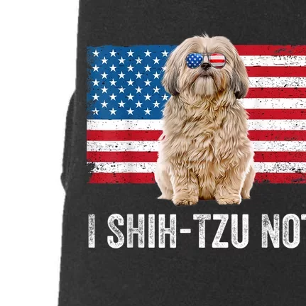 I Shih Tzu Not American Flag Dog Lover Owner Shih Tzu Funny Doggie 3-End Fleece Hoodie