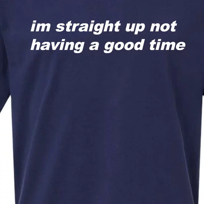 Im Straight Up Not Having A Good Time Sueded Cloud Jersey T-Shirt