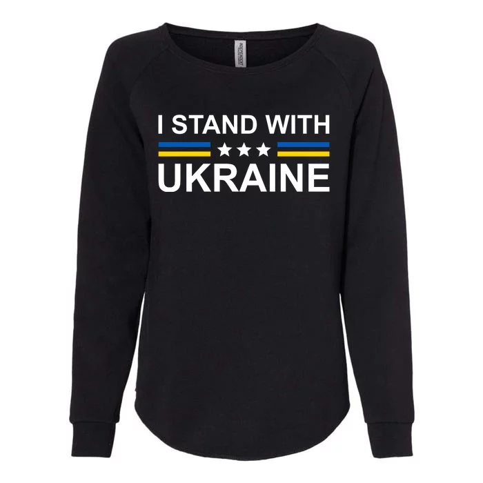 I Stand Ukraine Star Womens California Wash Sweatshirt