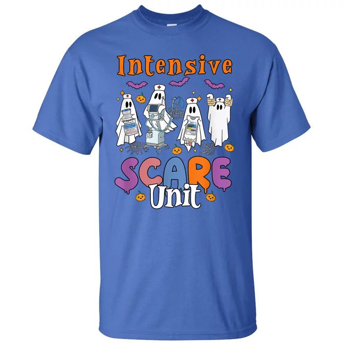 Intensive Scare Unit Icu Boo Crew Funny Nicu Picu Nurse Tech Tall T-Shirt