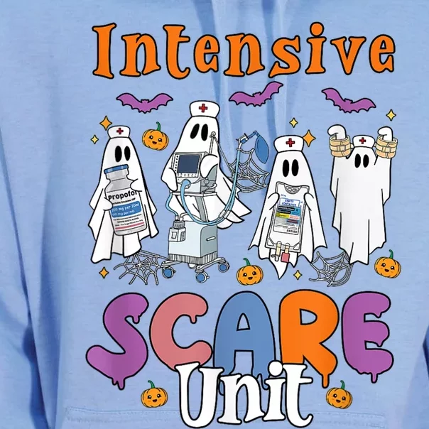 Intensive Scare Unit Icu Boo Crew Funny Nicu Picu Nurse Tech Unisex Surf Hoodie