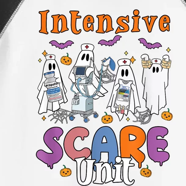 Intensive Scare Unit Icu Boo Crew Funny Nicu Picu Nurse Tech Toddler Fine Jersey T-Shirt