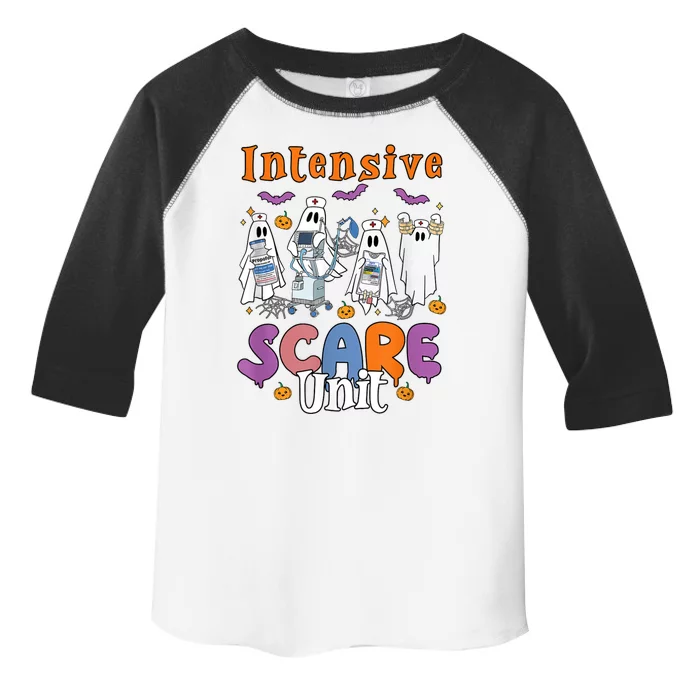 Intensive Scare Unit Icu Boo Crew Funny Nicu Picu Nurse Tech Toddler Fine Jersey T-Shirt