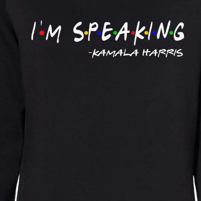 IM Speaking Voting 2024 Kamala For President Womens California Wash Sweatshirt