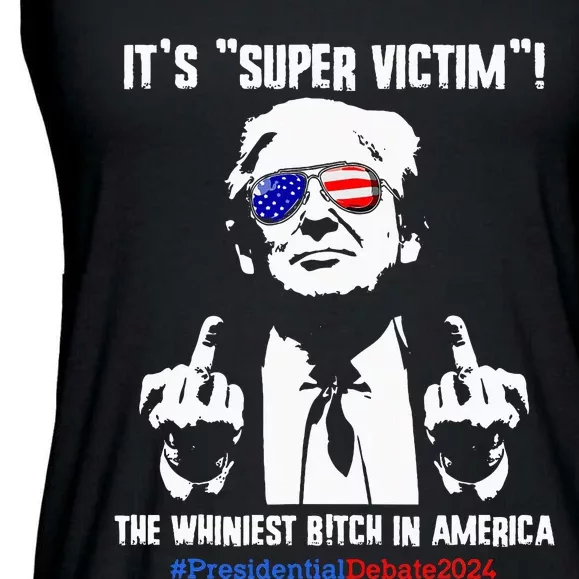 ItS Super Victim! The Whiniest B!Tch In America Ladies Essential Flowy Tank