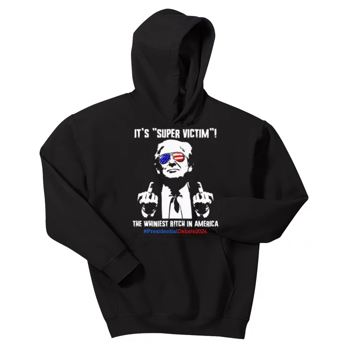 ItS Super Victim! The Whiniest B!Tch In America Kids Hoodie