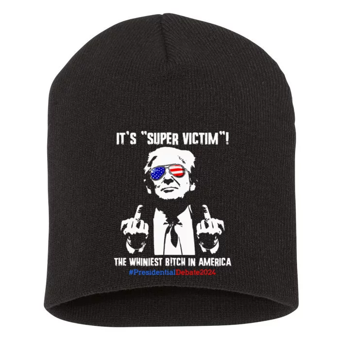 ItS Super Victim! The Whiniest B!Tch In America Short Acrylic Beanie